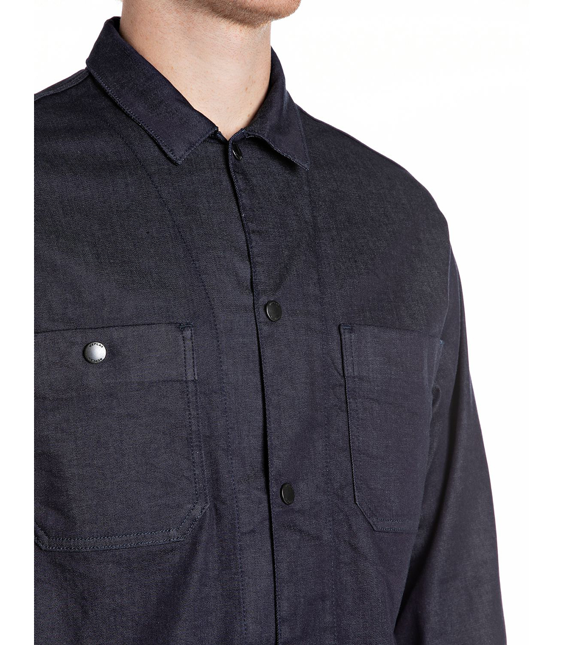 ストレッチコットンデニムカバーオール 詳細画像 ダークブルー 3